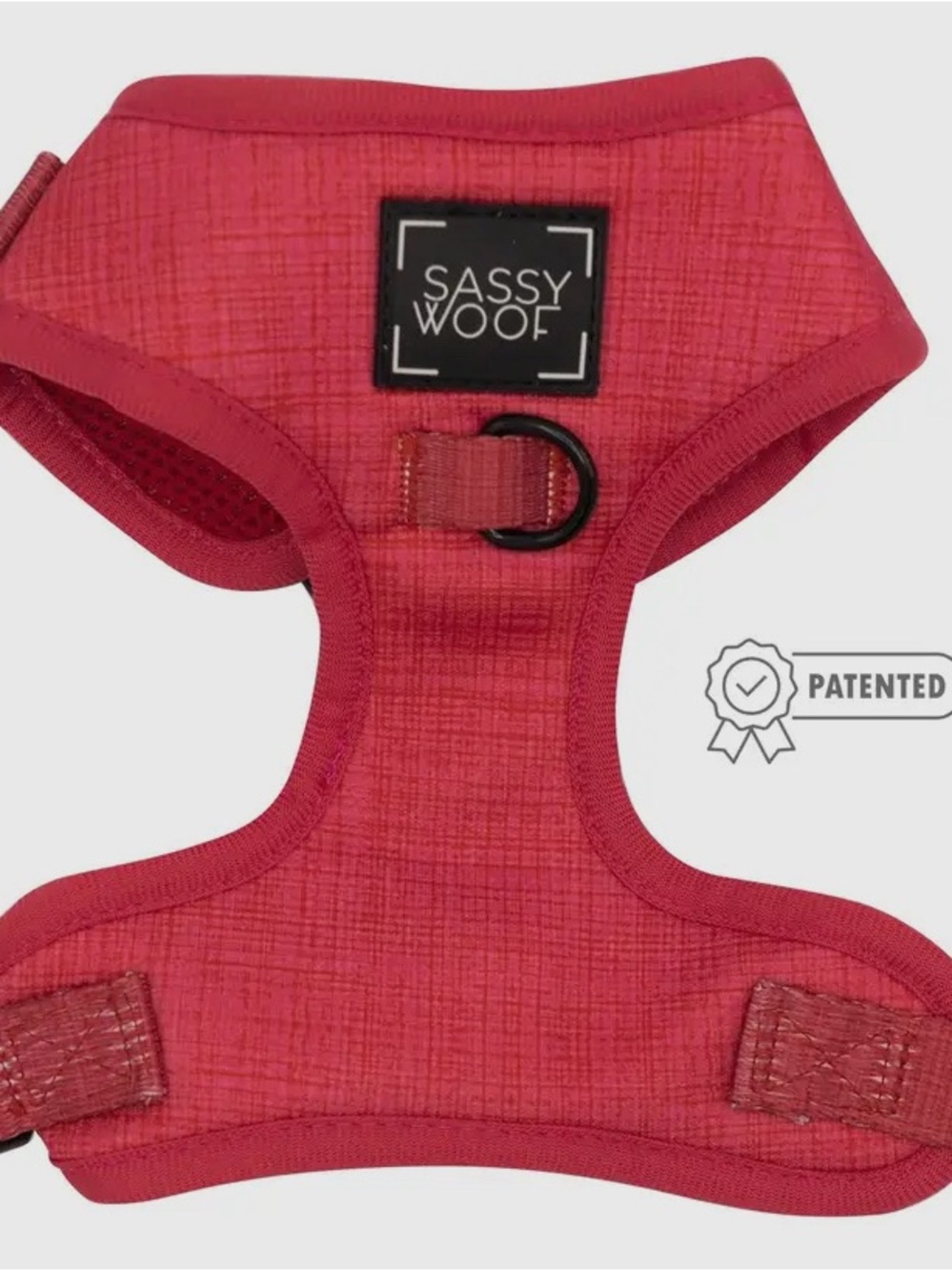 Sassy Woof Red Padded Dog Harness - Comfortable No-Pull Vest